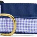 Up Country Purple Gingham Pattern Dog Collar (Large (15 to 21 inches) 1 Inch Wide Width)