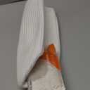 Pro Goleem Small Woven Burr Basket with Gift Bags and Ribbons Durable Baskets for Valentines Day Gifts Empty Small Rope Basket for Storage 12"X 8" X 5" Baby Toy Baskets with Handles, White