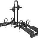 Hollywood Racks Destination 2 Hitch Bike Rack, Transports 2 Bikes up to 35 lbs Each - Lightweight Platform Style Bike Carrier for Car, SUV, or Truck - Secure, Foldable Bicycle Car Racks