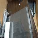 REAHOME 41 Inch Tall Nightstand with Charging Station, LED Night Stand with 6 Fabric Drawers, Bed Side Table with 3-Tier Wood Storage Shelves for Bedroom, Office, Small Spaces, Leather Brown