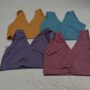Caramel Cantina 4 Pack Nursing Maternity Women’s Sleep Comfort Bralette Bra, Small