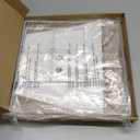 White Lamp Shade, 8''x8''Top 13''x13''Bottom 10'' Height, Square Lampshade Replacement Lamp Shade Natural Linen Hand Crafted for Table Lamps Floor Lamps Pendent Light, Assembly Required