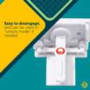 Safety 1st - Secure-to-Explore Adhesive Cabinet Locks Baby Proofing, Child Locks for Cabinets and Drawers (8 Locks), White