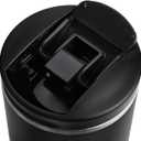 STANLEY Transit FlipTop Mug | Leakproof Coffee Travel Cup | Vacuum Insulated Stainless Steel | Stays Hot or Cold for Hours | BPA-Free | 20 oz | Black 2.0
