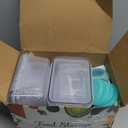 40 Piece Food Storage Containers with Lids(20 Containers & 20 Lids), BPA-Free Plastic Food Containers for Kitchen Storage and Organization, Leak Proof Meal Prep Container, Includes Labels & Pen