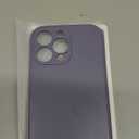 FireNova Designed for iPhone 15 Pro Case, Silicone Upgraded [Camera Protection] Phone Case with [2 Screen Protectors], Soft Anti-Scratch Microfiber Lining Inside, 6.1 inch, Lavender Gray