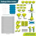 Gecko Run Marble Run Challenge Edition by Thames & Kosmos | Vertical Marble Run w/Flexible Tracks, No-Mess Setup | Challenge Cards for a Head-to-Head Engineering Design Game for Teams or Solo Play
