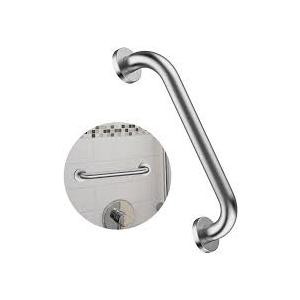 12 Inch Shower Grab Bar Satin Brushed Nickel, ZUEXT Stainless Steel Safety Grab Bar Handle, Bathroom Balance Bar, Safety Hand Rail Support  Handicap, Elderly, Injury, Senior Assist Bath Handle