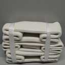 Small Storage Baskets for Organizing | Closet Organizer Bins | Shelf Toy Basket | Woven Rope Baskets | Cube Decorative Box | Shallow Basket | 13x8.5x5.1 | 3 Packs Off White