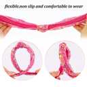 Canitor Knot Headbands for Girls Hair Accessories Sequin Glitter Hair Bands diademas para nias Hot Pink