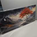 Canvas Wall Art Decor Wall Art Decorations for Living Room Black and White Vintage Wall Art Nature Landscape Wall Art Prints Art Work for Wall Decor Red Artwork for Walls Home Office Decor 20" X 40"