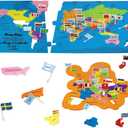Imagimake Mapology World Map Puzzle - Includes Country Flags & Capitals | Fun Jigsaw Puzzle Kids Ages 5-8 | Educational Toys for Ages 8-13 | Geography Gifts for Girls & Boys 5, 6, 7, 8, 9, 10, 11, 12