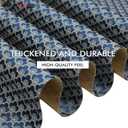 FAVE Blue Gold Table Runners Reversible Stain Table Runner for Rectangle Table Dimensional Embossed Dining Table Decor(Dual-Tone Sapphire Blue & Apricot,72x11)