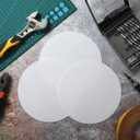 Sosation 6 Pcs Ceiling Cover Plate Wall Hole Cover Plastic Flat Blank Plate with 48 Pcs Double Faced Adhesive Tape for Ceilings or Wall(7 Inch)