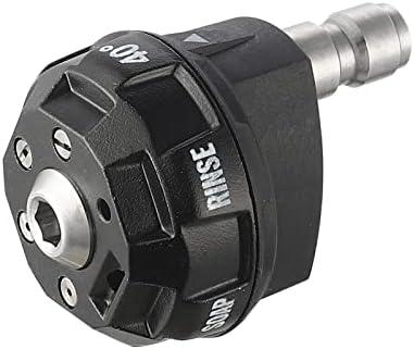Meteor Blast Pressure Washer Nozzle, 6-in-1 Quick Change over and Adjustable, Power Washer Tips Replacement with 1/4 inch Quick Connector, MAX 4500PSI for Pressure Washer