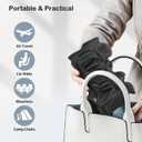 Upgrade Air Inflatable Pressure Relief Seat Cushion, Comfortable 3D Travel Seat Cushion Optimal Support for Long Sitting in Car, Air Travel, Office Chairs