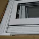 NOOTA Basement Window 32" x 16" Double Tempered Glass, Removable Flange, Vinyl Sliding WindowWhite