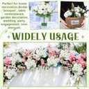 8 Pack White Peonies Artificial Flowers, Fake Silk Hydrangea Bouquet for Bridal Wedding Home Table Decor Reusable Dining Opening Ceremony Birthday Arrangement Faux Floral