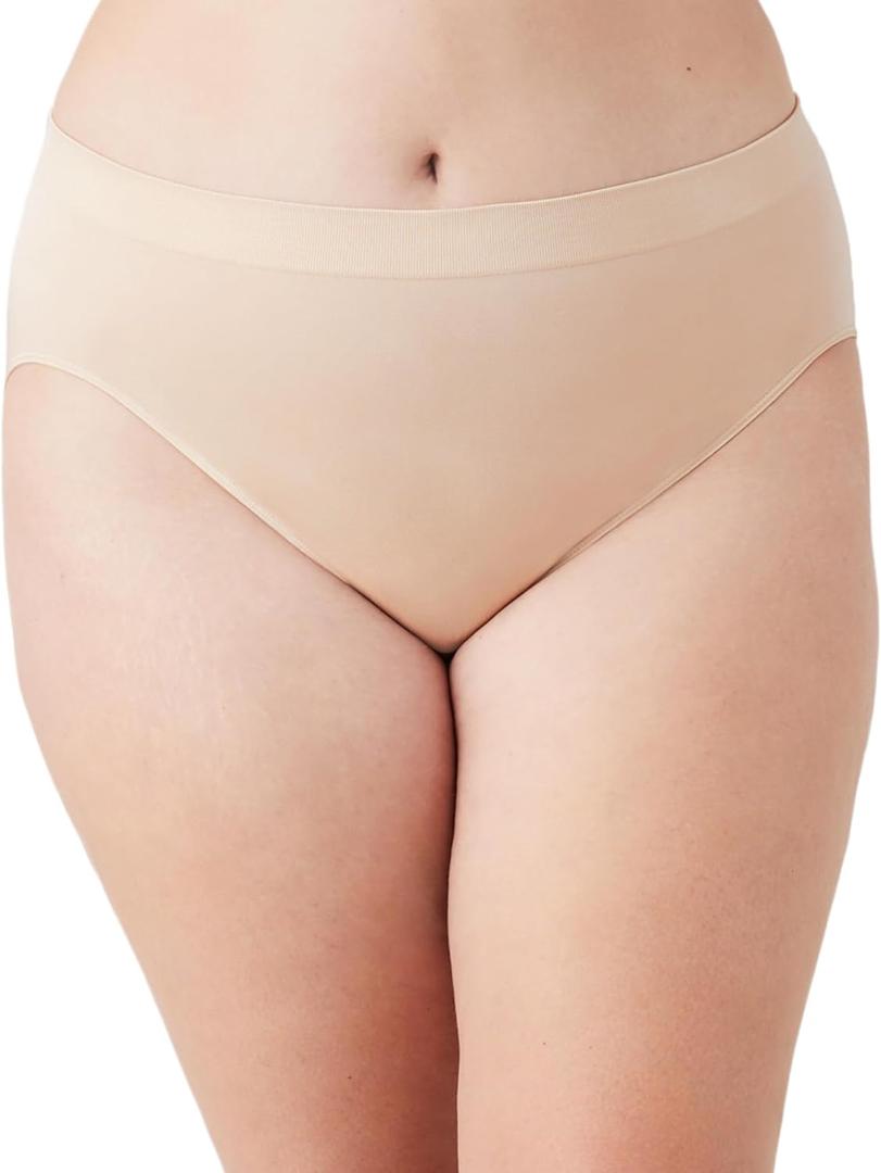 Wacoal Women's B-Smooth Seamless Full Coverage Hi-Cut Brief Panty, 834175 Rose Dust, 2X