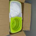 Masthome Small Spin Mop,Mop and Bucket Set,Microfiber Spin Mops with Bucket Detachable |Easy to Store|Adjustable Stainless Handle|3 Microfiber Heads|Mop and Bucket with Wringer Set for Home (White+green)