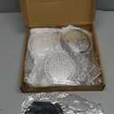 Qunclay Vintage Handheld Mirror Embossed Portable Hand Mirror with Handle for Small Compact Travel Makeup(Silver,12 Pcs)