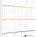 Large Wall Calendar Undated (39 x 27 inches) Double Sided Dry Erase Yearly & Monthly Wall Calendar, Big Erasable Planner for Home, Office, Classroom, Thick Paper with Gloss Lamination, Full Year View.