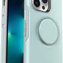 OtterBox iPhone 13 Pro Otter + Pop Symmetry Series Case - Tranquil Waters (Blue), Integrated PopSockets PopGrip, Slim, Pocket-Friendly, Raised Edges Protect Camera & Screen