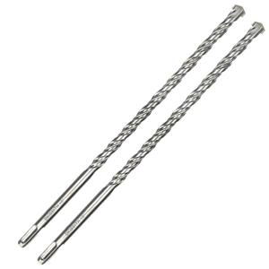 2-Pack SDS Plus Masonry Drill Bits 1/2 Inch x 12 Inch Long Rotary Hammer Drill Bits Carbide Tipped for Concrete Brick Cement Stone Block.