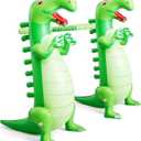 Poen Inflatable Dinosaur Limbo Inflatable Dinosaur Toy Limbo Game for Kids Adults Summer Indoor Outdoor Blow up Dino Theme Christmas Party Games Favors Party Supplies, Pump Not Included
