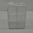 Cq acrylic Clear Stackable Storage Drawers,Plastic Makeup Organizer and Bathroom Storage Bins WIth 9 Drawers For Make up,Medicine,Craft,Pen,Beauty and Office Supply Organizer