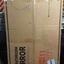 Keonjinn Irregular Bathroom Mirror with Lights 48" x 30", Tempered Glass