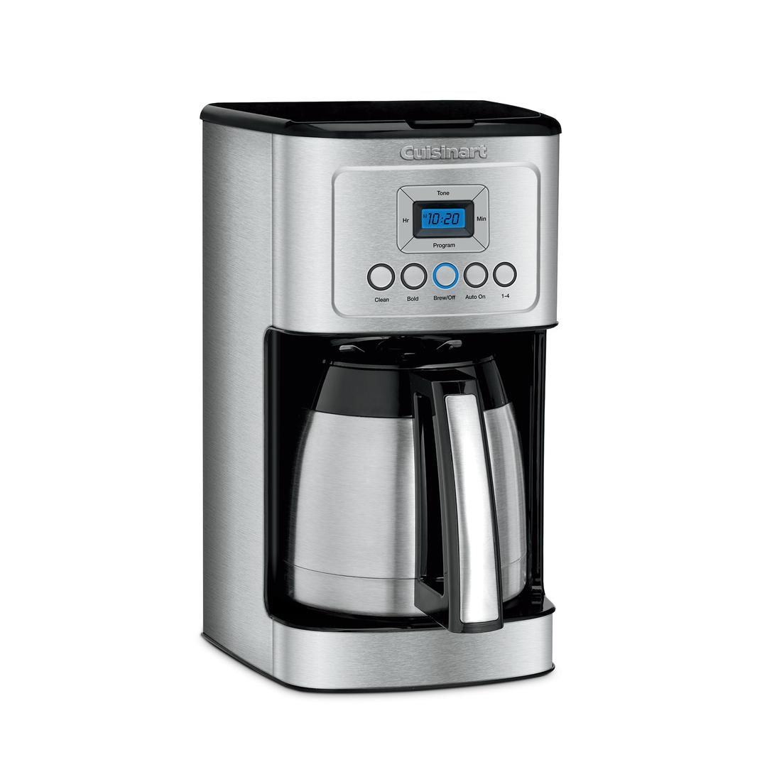 Cuisinart 12-Cup Coffee Maker, Programmable PerfecTemp Thermal Carafe Coffee Machine with 1-4 Cup Setting, Brew Strength Control and Brew Pause, Stainless Steel, DCC-3400NAS, Silver