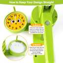 Button Maker Machine 75mm (3 in) Installation-Free, DIY Button Pin Maker Machine, Button Badge Press Machine with Free 100 Sets Button Maker Supplies & Pictures & Circle Cutter & Magic Book