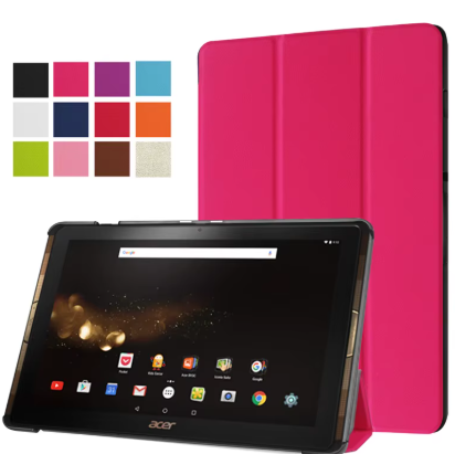for Acer Iconia Tab 10 A3-A40 Tablet Cover, Ultra Slim Lightweight Folio Stand Luxury Leather Case for Acer Iconia One 10 B3-A30 (B3-A30-K359, B3-A30-K6ZH) 10.1 inch, Pink