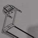  Outdoor Camping Accommodation Small Ultra-Quiet Running Machine Folding Electric Treadmill with Distance Time Calories Heart Rate Speed Adjustment Office/Home Fitness