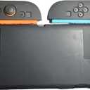 Black Switch 2 Grips Shell, Dockable Case for Switch 2, Anti-Scratch and Matte Cover Shockproof Shell with Anti-Slip Handles, Ergonomic & Comfort Slim Back Cover