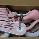 bicystar Girls Bike for Kids Ages 2-8 Years, 12 14 16 18 Inch Kids Bike with Training Wheels, Basket & Streamers, Pink Little Girls Bicycle with Coaster Brake, Birthday Gift