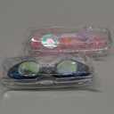 Aegend 2 Pack Kids Goggles, Swimming Goggles for Kids Age 4-16 Boys and Girls Youth, Anti-Fog Waterproof Anti-UV Pool Goggles (Black & Crisp Pink)