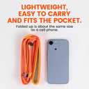 HowGo Slip Lead Dog Leash with Padded Handles | Lightweight Dog Training Leash with 360Swivel Anti-Tangle | Heavy-Duty Lead and Collar for Large Medium and Small, No-Pull Walking (Orange, 5.0FT)