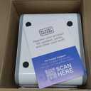 BLACK+DECKER Desktop Air Cooler, Personal Portable Fan with 3-Speeds, Evaporative Air Cooler with 0.5L Water Tank, Air Cooler Fan for Desk, Home, Office, Bedroom, and more, BDMC10, White/Gray