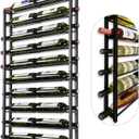 Wine Rack Wall Mounted: 20 Bottles Display Hanging - Large Capacity Wine Storage for Wine Lovers, Bar Operators as Wine Cellar/Bar/Restaurant/Hotel Lobby Display