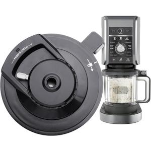 Outer Bowl Lid for Ninja Creami Deluxe Ice Cream Makers, Reusable Creami Deluxe Replacement Lid Compatible with NC500/NC501/Series(NO Paddle) Ninja Creami Deluxe Replacement Parts