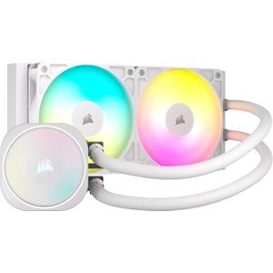 CORSAIR Nautilus 240 RS ARGB Liquid CPU Cooler  240mm AIO  Low-Noise  Direct Motherboard Connection  Daisy-Chain  Intel LGA 1851/1700, AMD AM5/AM4  2X RS120 ARGB Fans Included  White