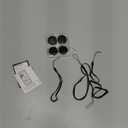 2025 Air Tracker Tags-4 Pack Item Locator for Android & iOS Bluetooth Tracker,Key Finders,Smart Tags Work with Apple Find My & Google's Find Hub (Black, for Android & iOS for iOS (4 Pack)