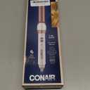 Conair Double Ceramic 1-Inch Curling Wand, Produces Flawless Waves, Curling Iron for Use on Medium and Long Hair, 30 Heat Setting Curling Iron, White