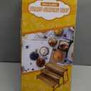 Manspdier 3 Tier Cupcake Stand & Towers Serving Tray for Party, Acacia Wooden Dessert Table Display Set, Decorative Tiered Decor Small Chees Charcuterie Boards Rustic Wood Platters Trays, (A010)