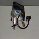 AZUNO Presta Valve Adaptor with Pressure Gauge, 200psi Dual-Port Schrader & Presta Valve Pump, Bike Tire Inflator for Air Compressor, Can Check, Inflate, Deflate for Bicycles, Motorcycles, Cars