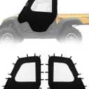 UTV Soft Cab Enclosure for Hisun 500/700, Axis 500/700, Coleman 500/700; Heavy-Duty Oxford Fabric, Windproof & Waterproof L&R Side Doors with Zipper PVC Windows, Reserved Side Mirror