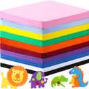 Ireer EVA Foam Sheet Crafts 9 x 12 Inch Assorted 10 Colors 1mm Foam EVA Paper for Crafts Craft Handicraft for Scrapbooking DIY Arts(150 Pcs)