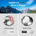 2 x Premium Stainless Steel Dishwasher Magnet Clean Dirty Sign - Strong Magnetic, Easy Slide, Perfect Surface Fit. Ideal for Kitchen, Functional & Decorative Adds a Stylish Touch to Your Dishwasher